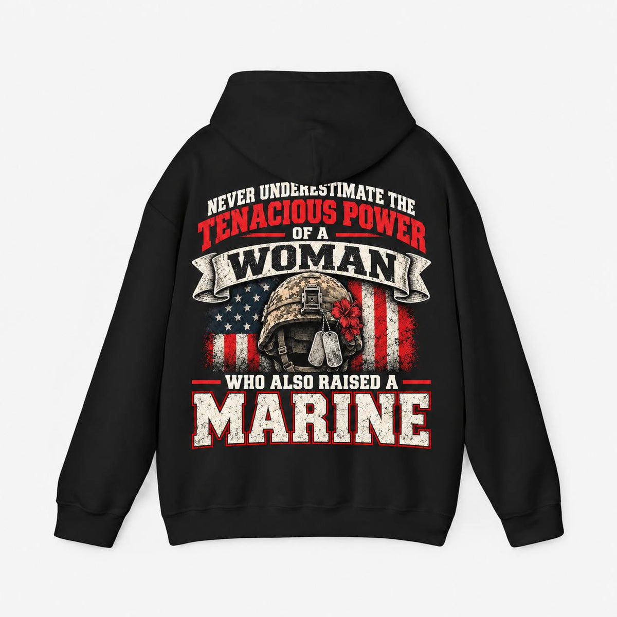 Never Underestimate the Power of a Marine Mom T-Shirt – Proud USMC Mother Shirt, Military Family Pride Tee, Patriotic Marine Mom Gift #Y1Y